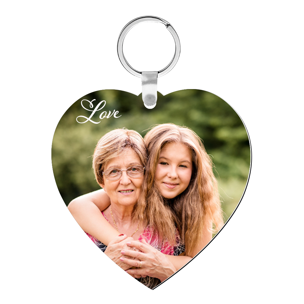 Custom Photo Keychain Best Grandma Ever - myphotokeyringau