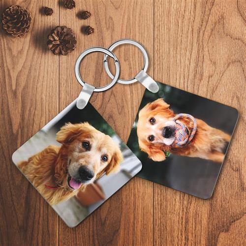 personalised Keychain Custom Photo Square Keychain For Pet - myphotokeyringau