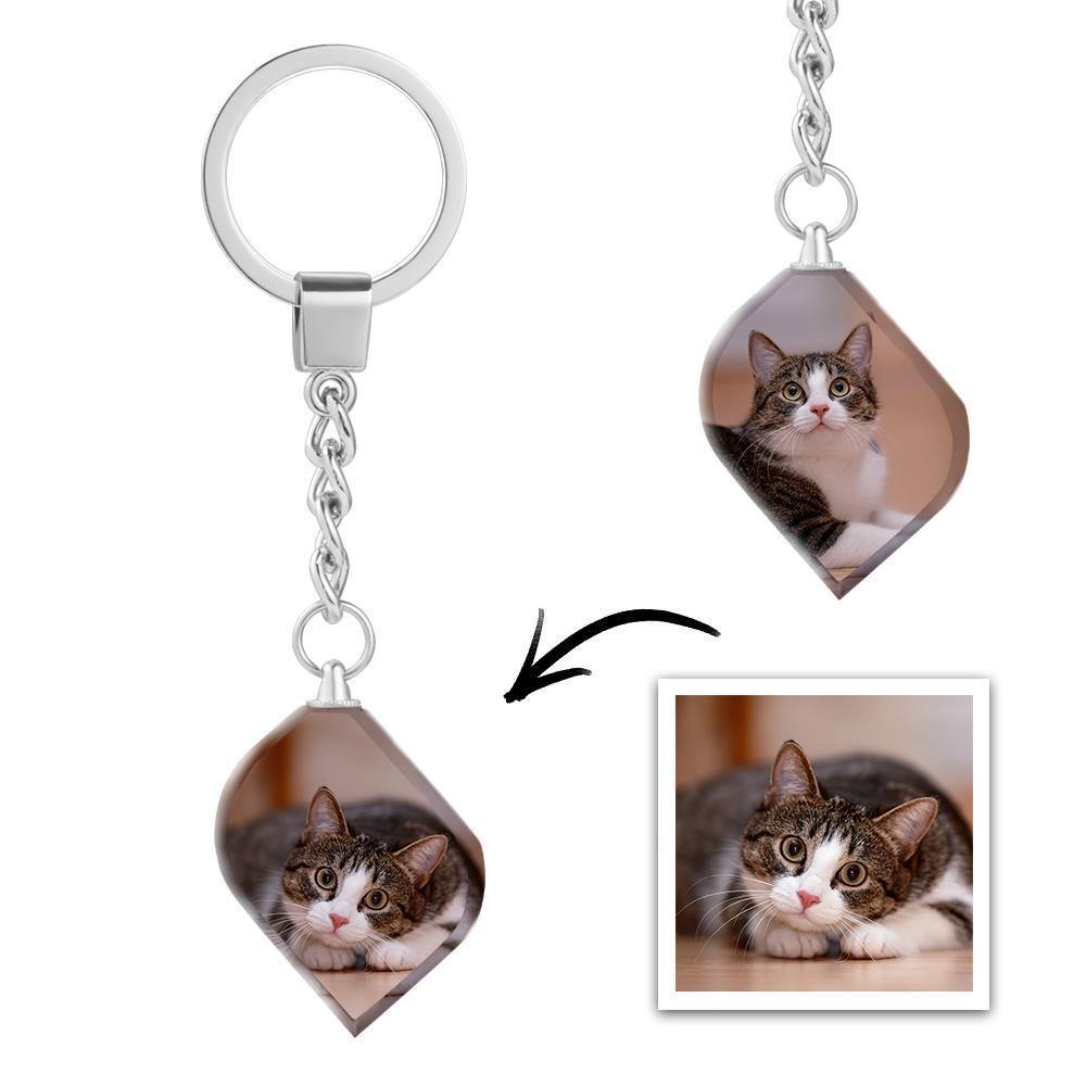 Gift for Her Custom Photo Keyring Crystal Keyring - myphotokeyringau