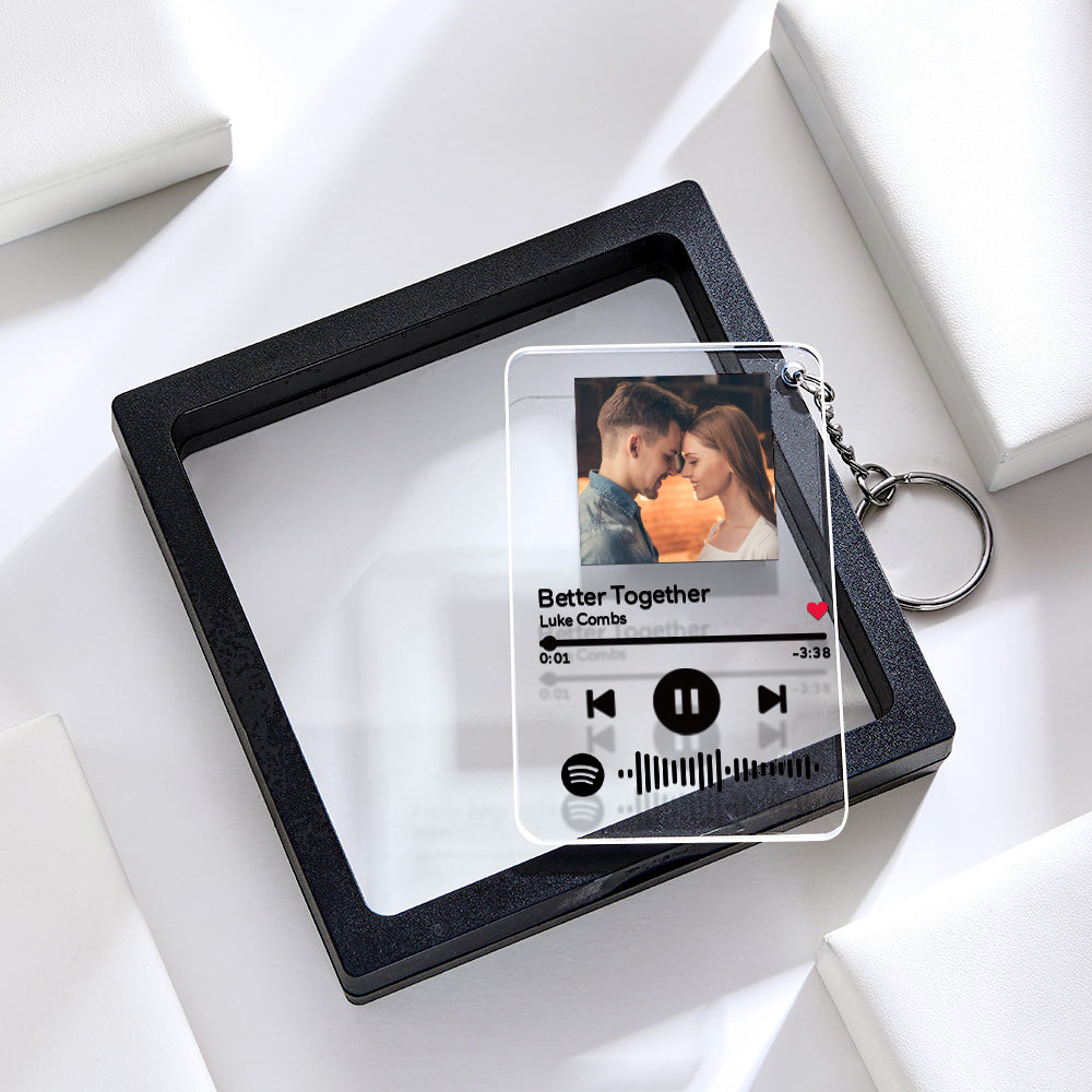 Keychain Transparent Black Box