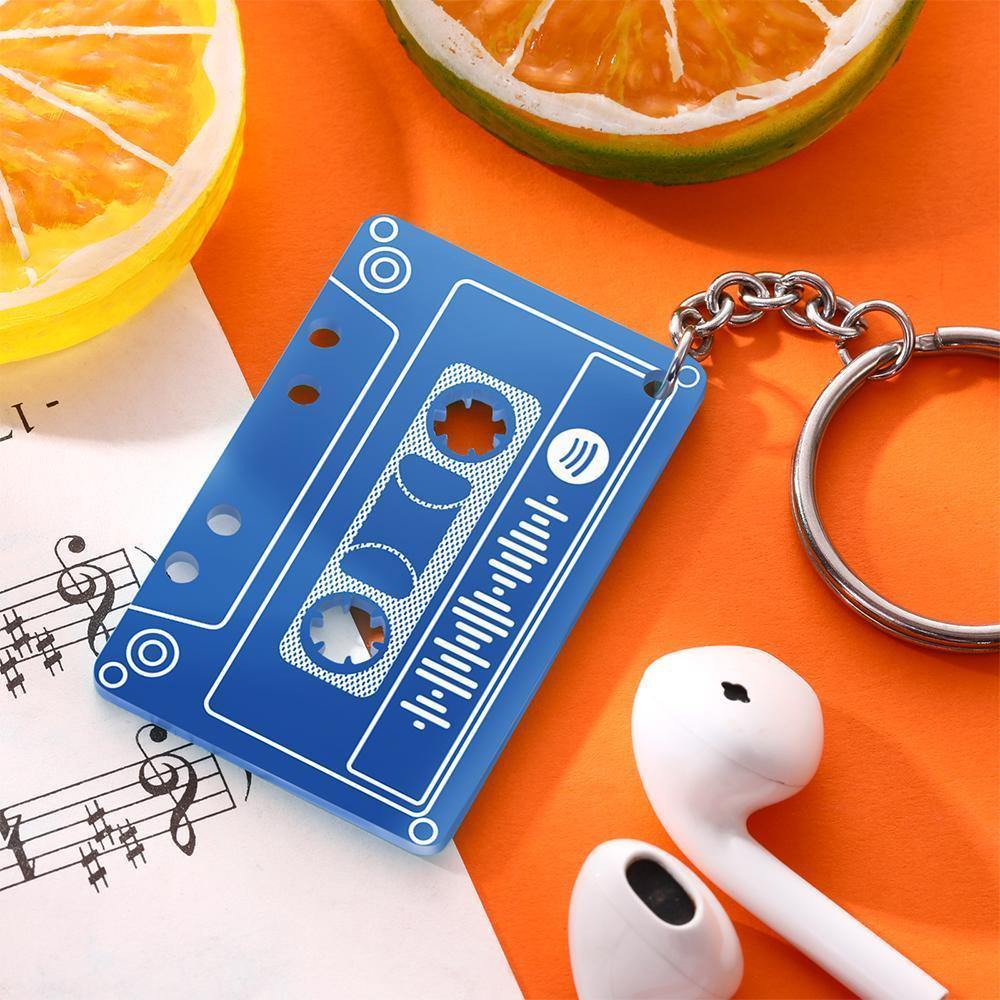 Spotify Mixtape Keychain Custom Music Keyring - myphotokeyringau
