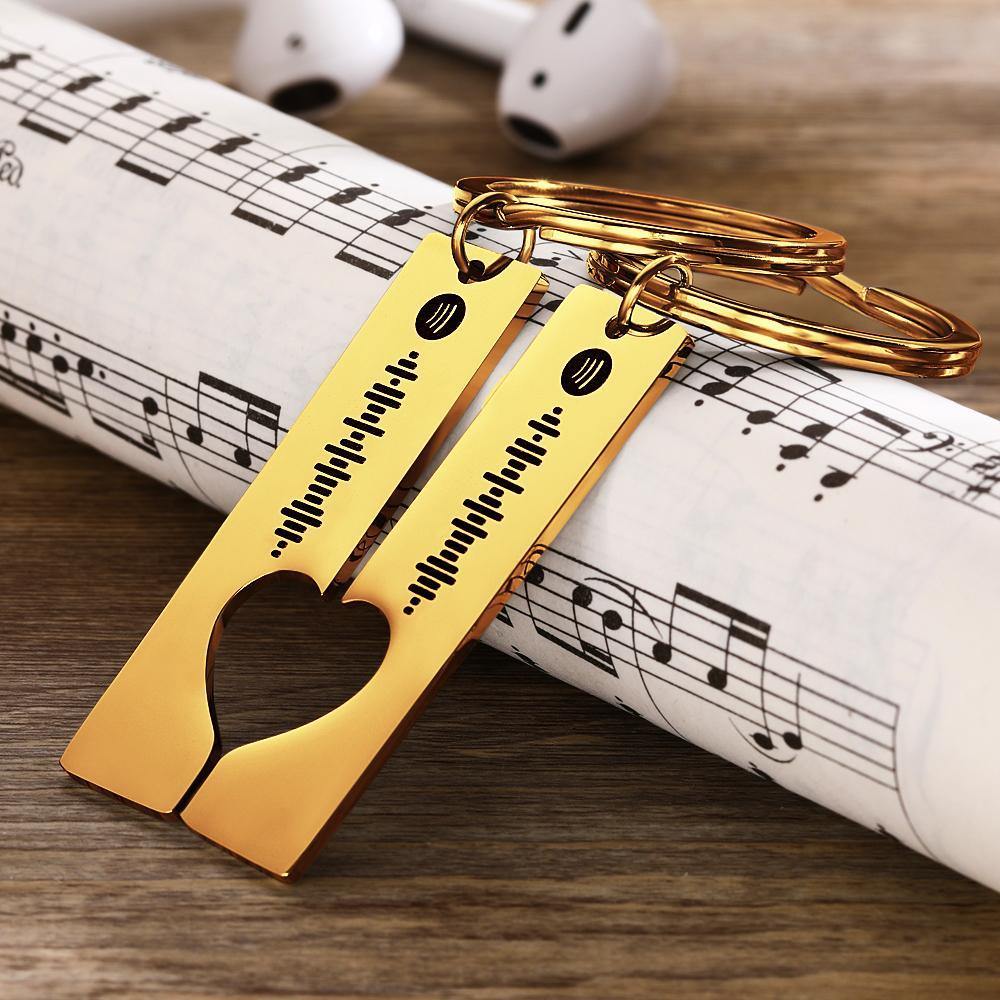 Personalized Spotify Code Keyring Engraved Keyring Gifts for Her/Him - myphotokeyringau