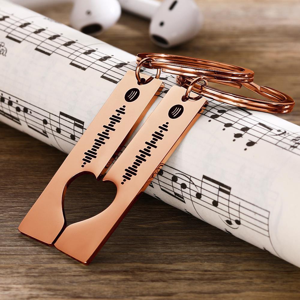 Scannable Custom Spotify Code Keyring 2pcs a Set - myphotokeyringau
