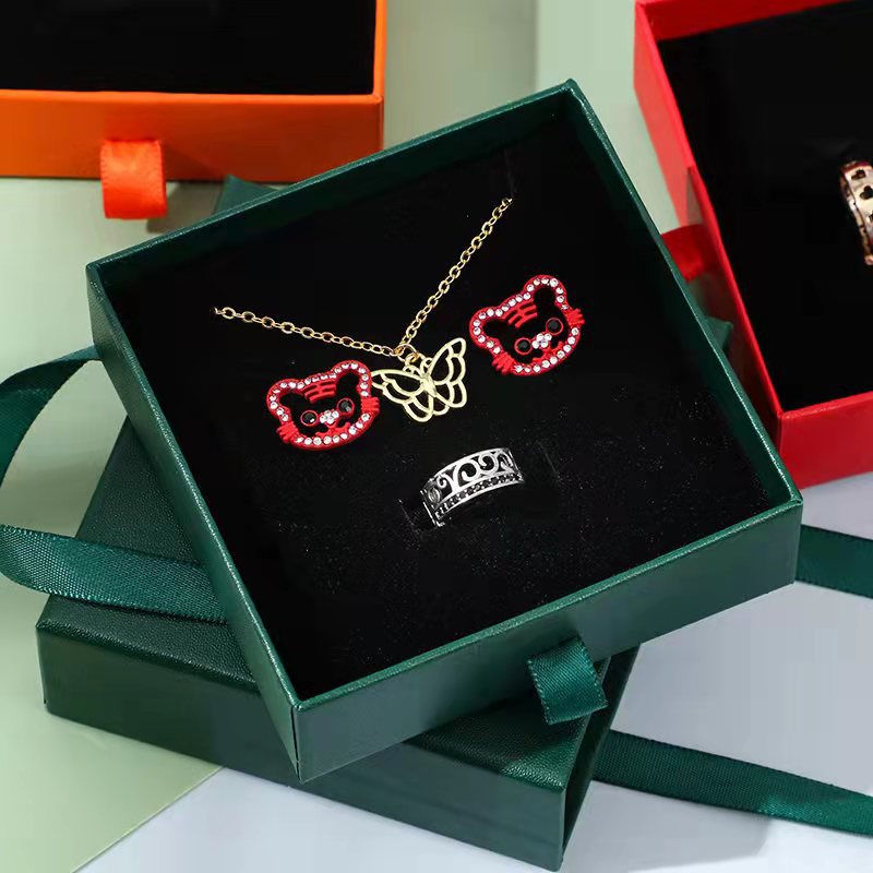 Portable Jewelry Case Drawer Jewelry Blue Box Storage Boxes Gift for Men