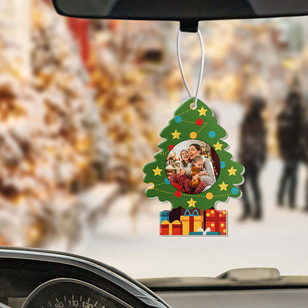 Custom Christmas Car Air Freshener Rearview Mirror Ornament Funny Air Freshener Gifts for Christmas - mycustomtirecover