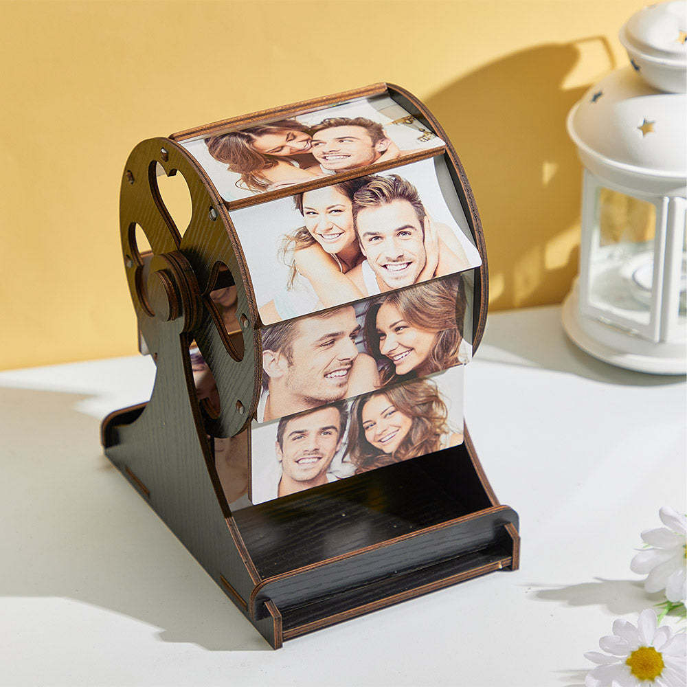 Custom Photo Ornaments Creative Photo Frame Mini Ferris Wooden Gifts - myphotowalletau