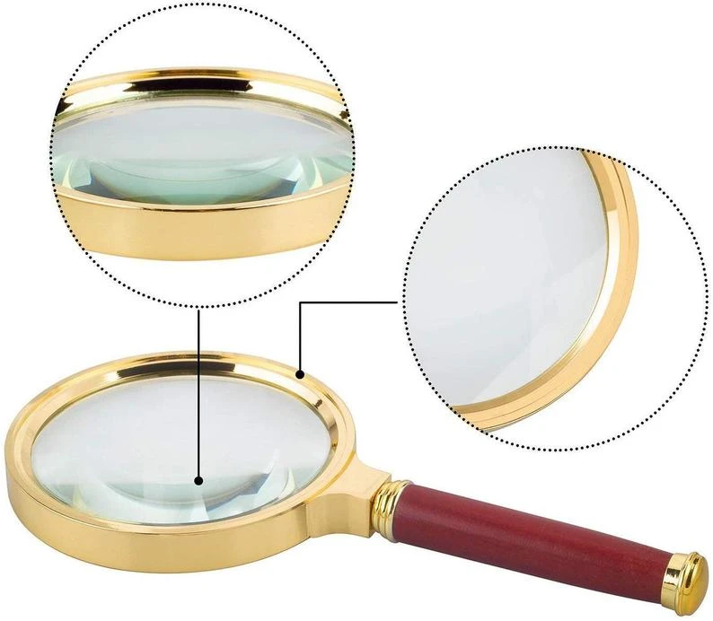 Magnifying Glass - 60mm 8 times, Essential Tools for Newspaper Puzzles - MyPhotoWalletAU