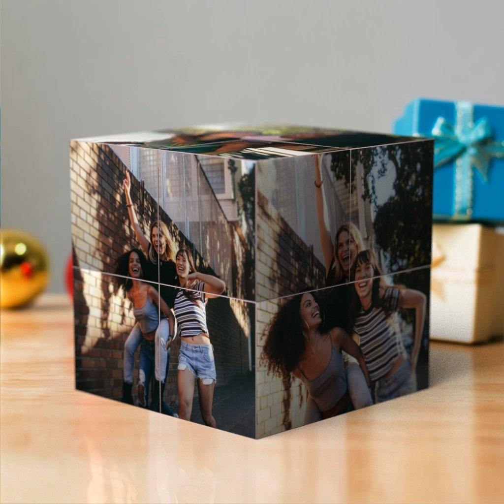 Custom Multi Photo Folding Magic DIY rubic's Cube Best Friends - MyPhotoWalletAU