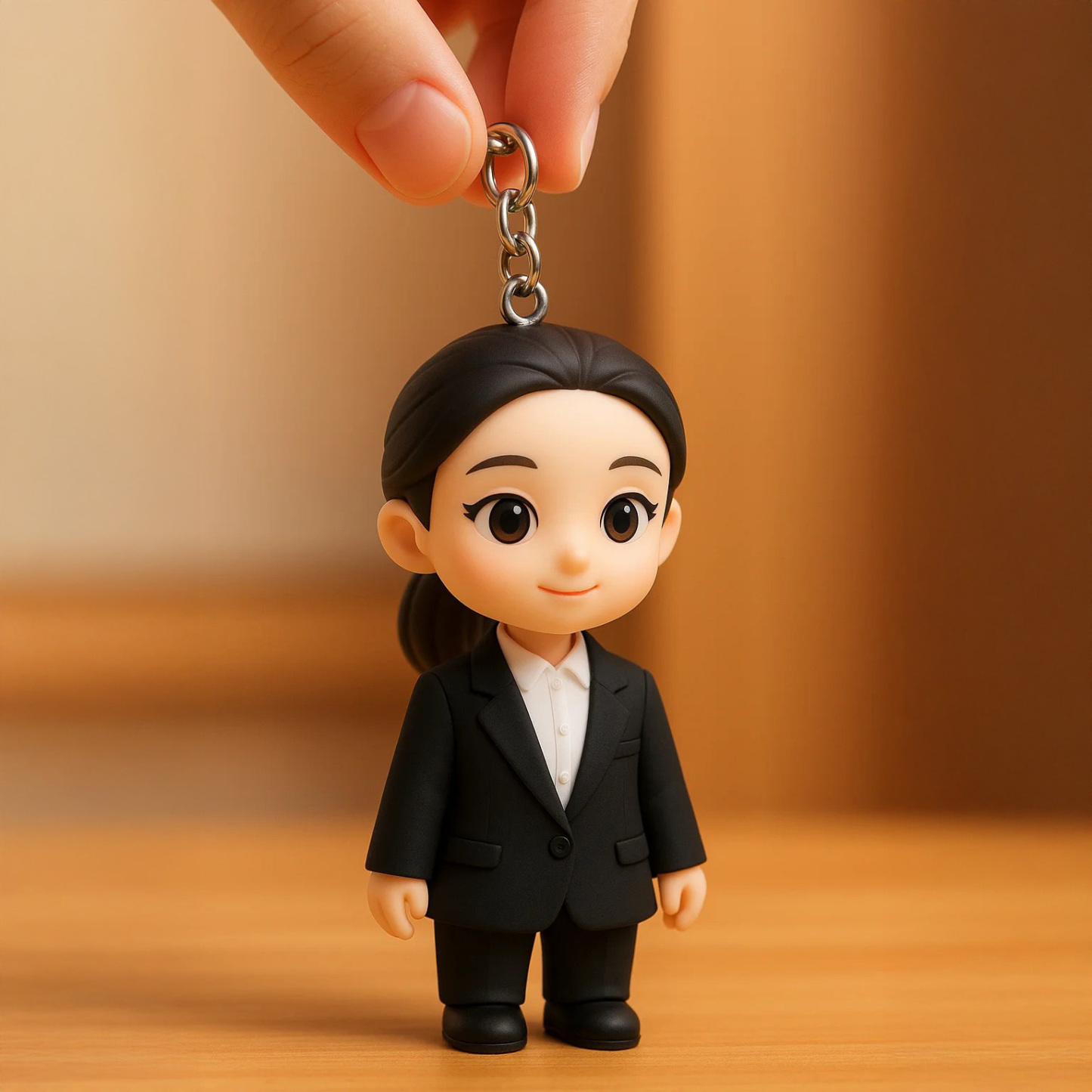Turn Your Photo into a Custom 3D Keychain Cute Personalized Mini FigureValentine's Day -