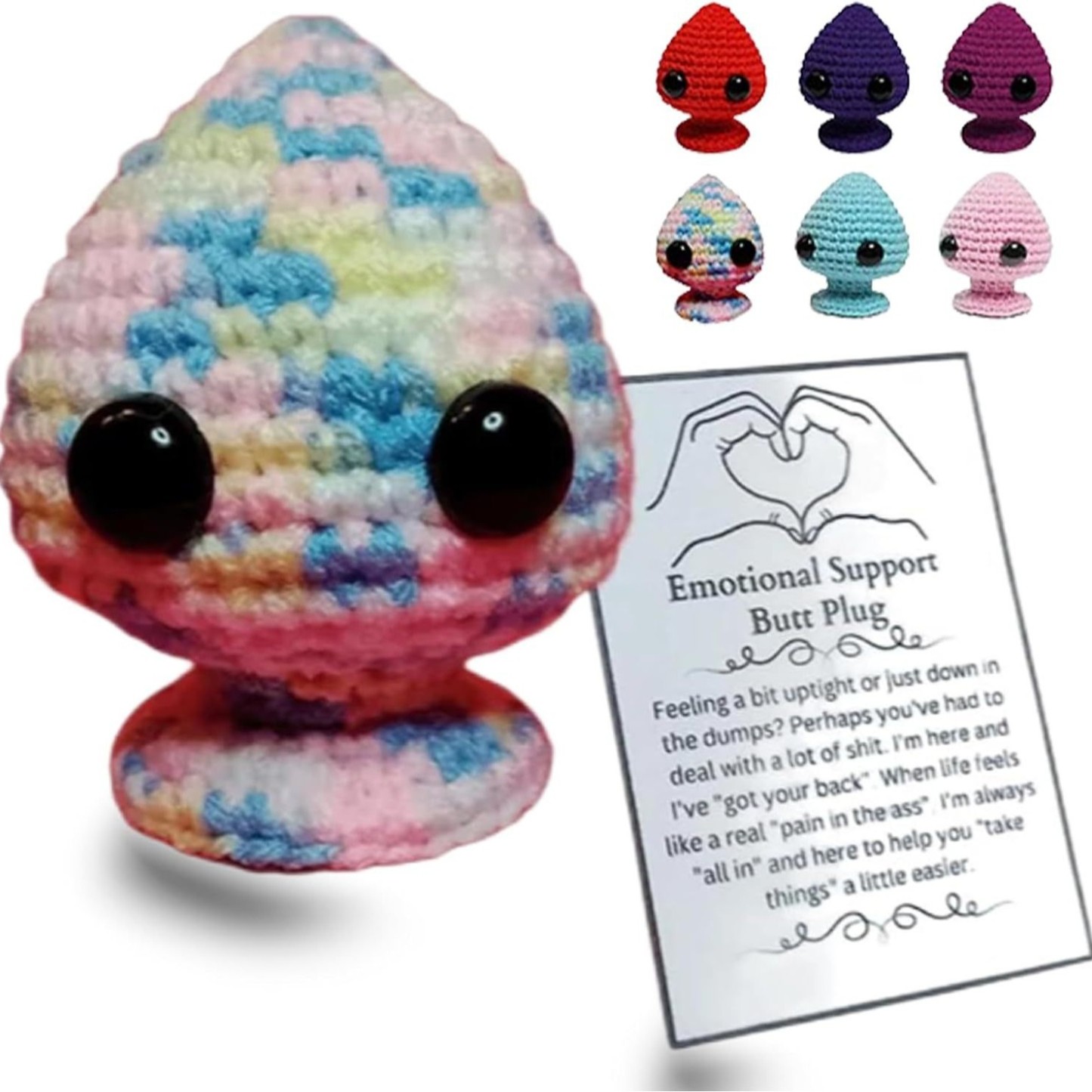 Funny & Adorable Emotional Support Butt Plug - Perfect Gag Gift for Laughter