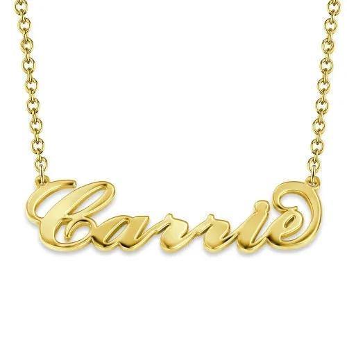 Personalized "Carrie" Style Name Necklace - MyPhotoWalletAU