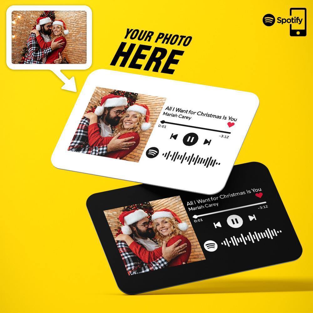 Custom Spotify Code Plaque Art Photo Wallet Insert Card | Christmas Gifts - MyPhotoWalletAU
