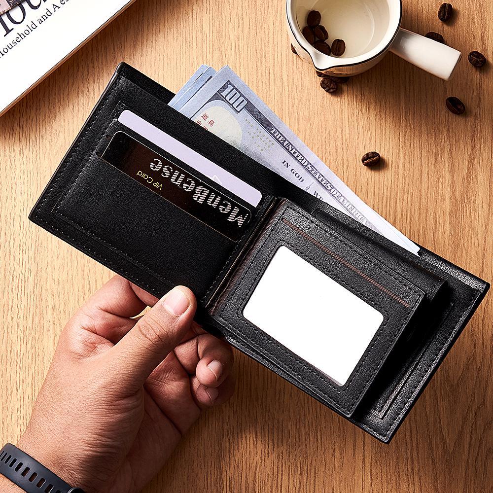 Custom Name Text Men's Wallet - myphotowalletau