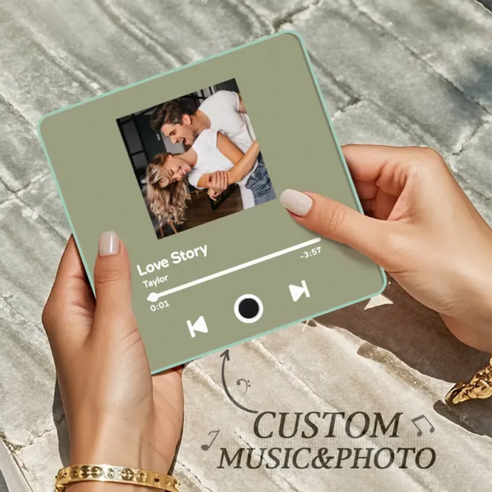 Customized Multiple Photo Music Fridge Magnet Can Play Songs Personalised Photo Fridge Magnet - 