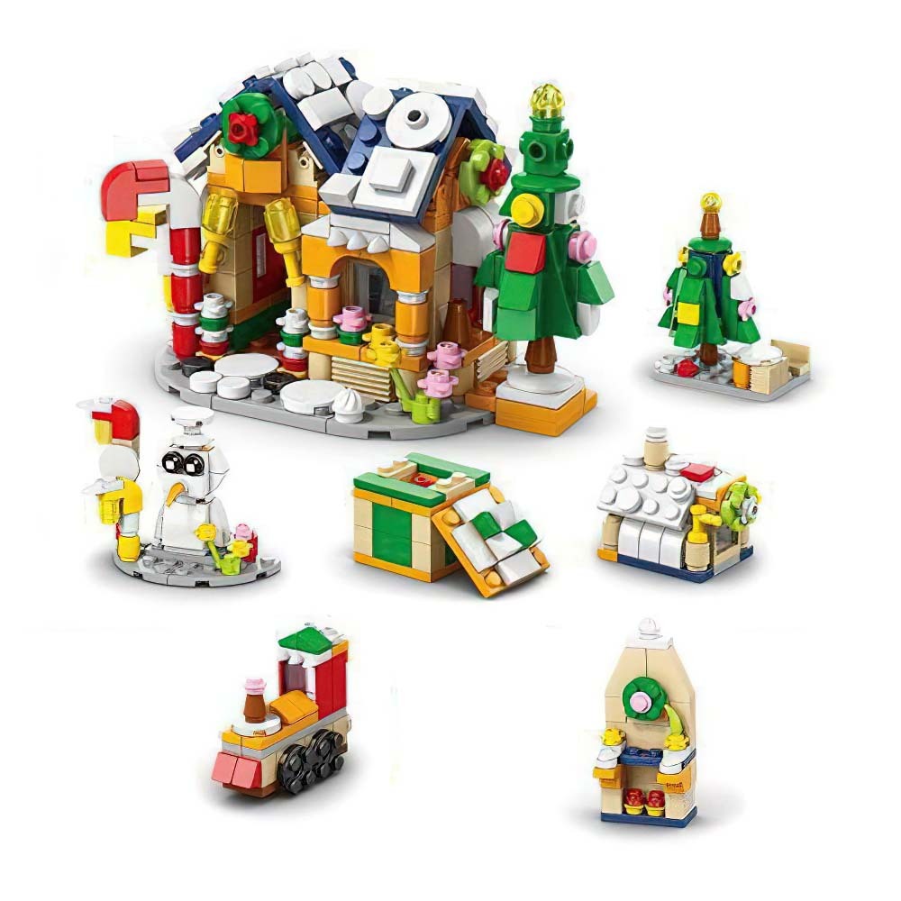 Santa Brick Figures  Surprise Blind Box  24 Calendar Countdown Gift Box Nutcracker Brick Figures Blind Box - 