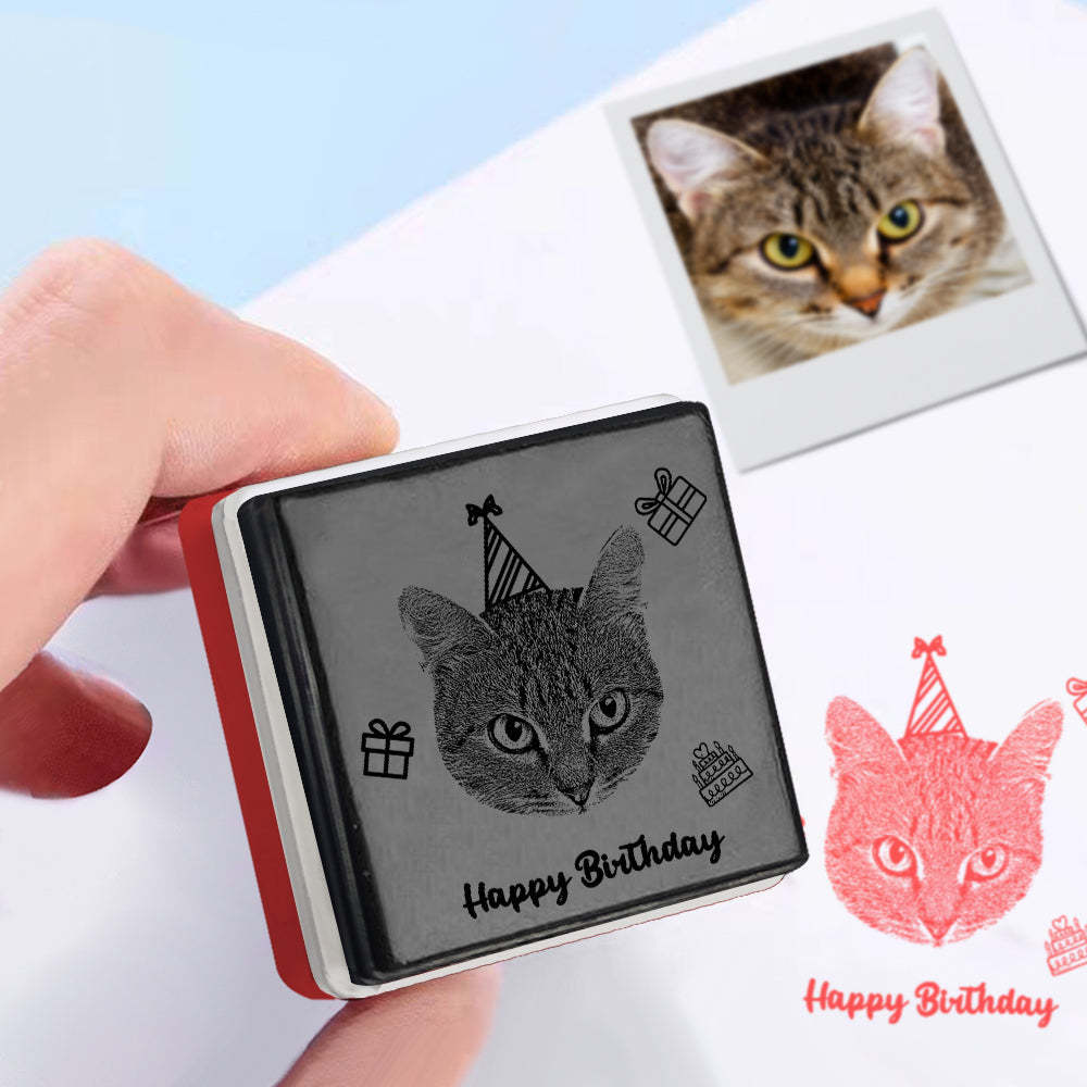 Custom Portrait Stamp Personalized Photo Stamps Gifts for Birthday - myphotowalletau