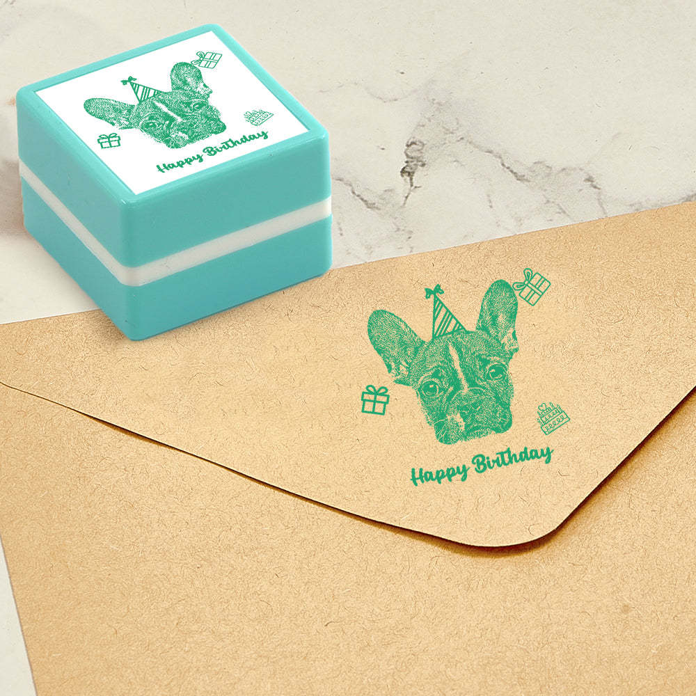 Custom Portrait Stamp Personalized Photo Stamps Gifts for Birthday - myphotowalletau