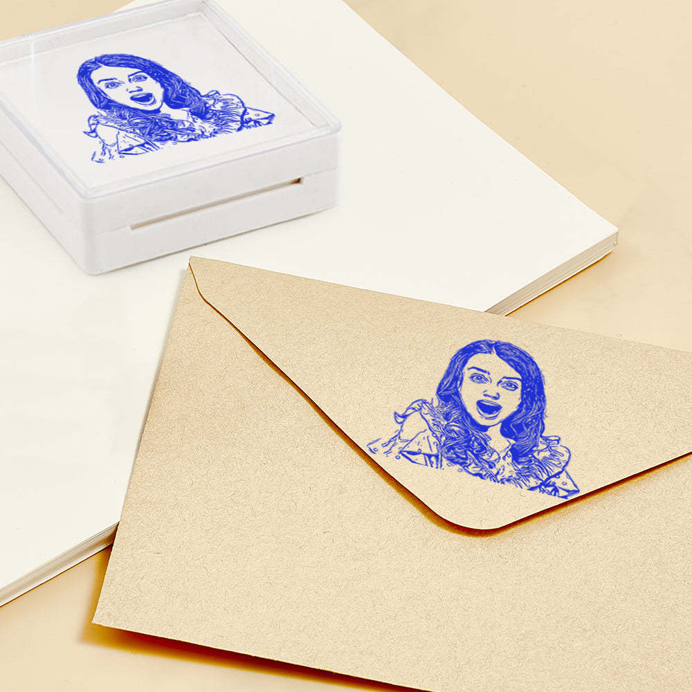 Personalized Portrait Stamp Custom Funny Stamps Gift for Him and Her - myphotowalletau