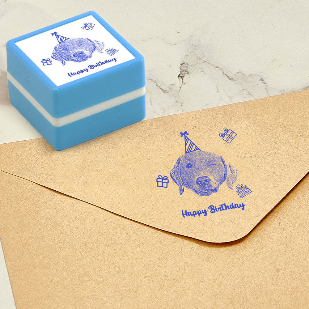 Custom Portrait Stamp Personalized Photo Stamps Gifts for Birthday - myphotowalletau