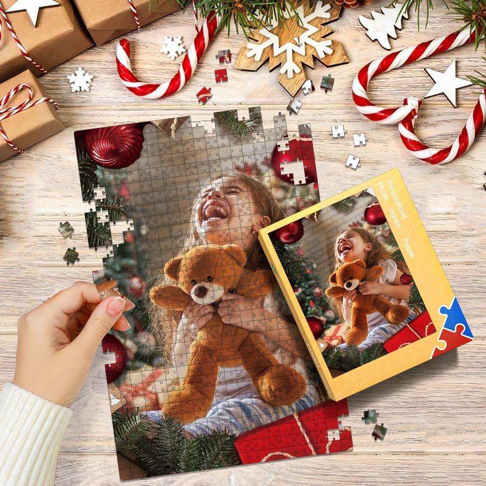 Custom Photo Jigsaw Puzzle Best Indoor Gifts For Kids 35-1000 Pieces | Merry Christmas - MyPhotoWalletAU