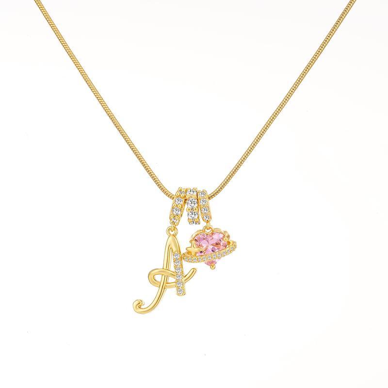 Personalized Letter Pendant - Art Design Jewelry, Exquisite Gift for Women & Girls - 