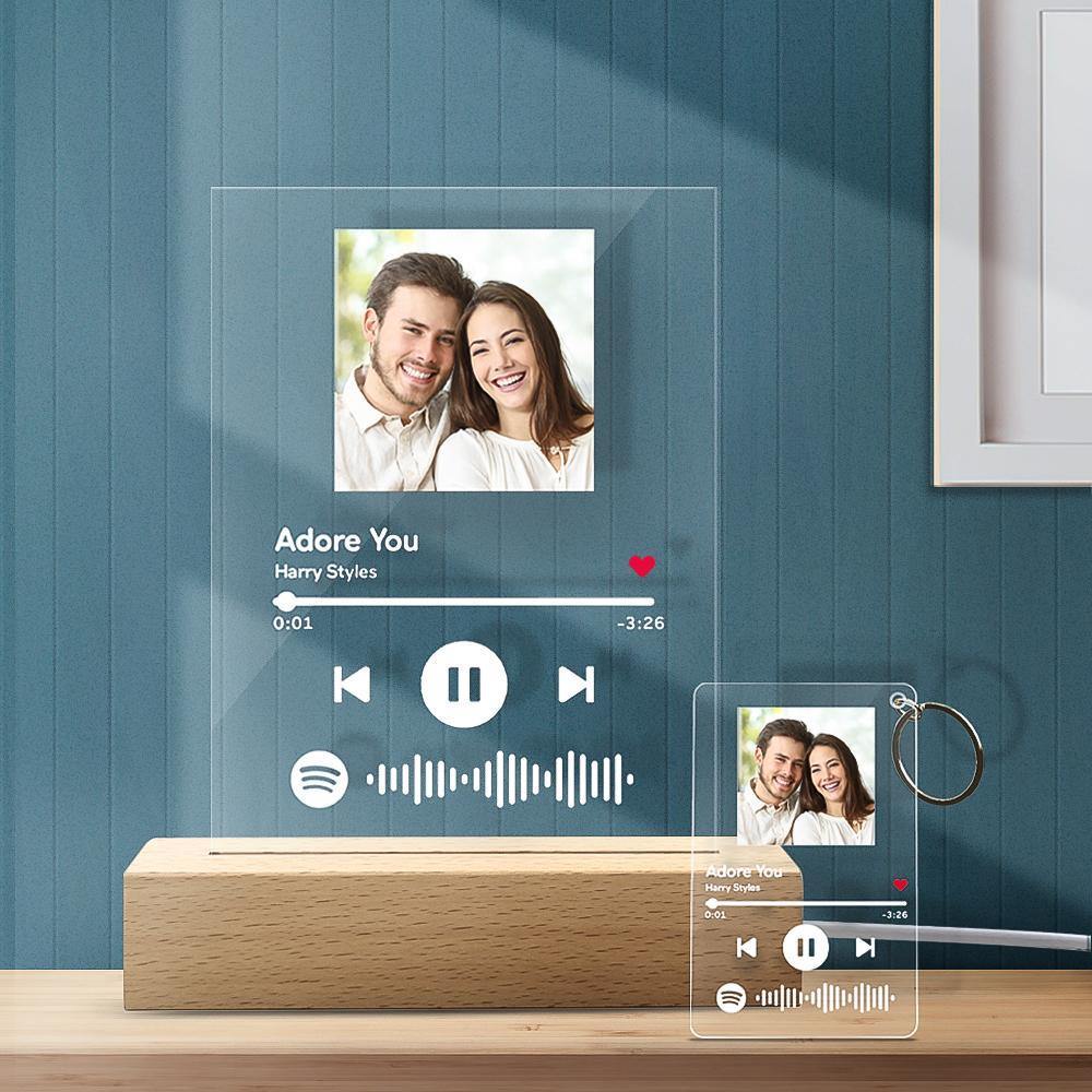 Spotify Glass Custom Spotify Code Lamp Acrylic Night Light | Best Gift For Her - MyPhotoWalletAU