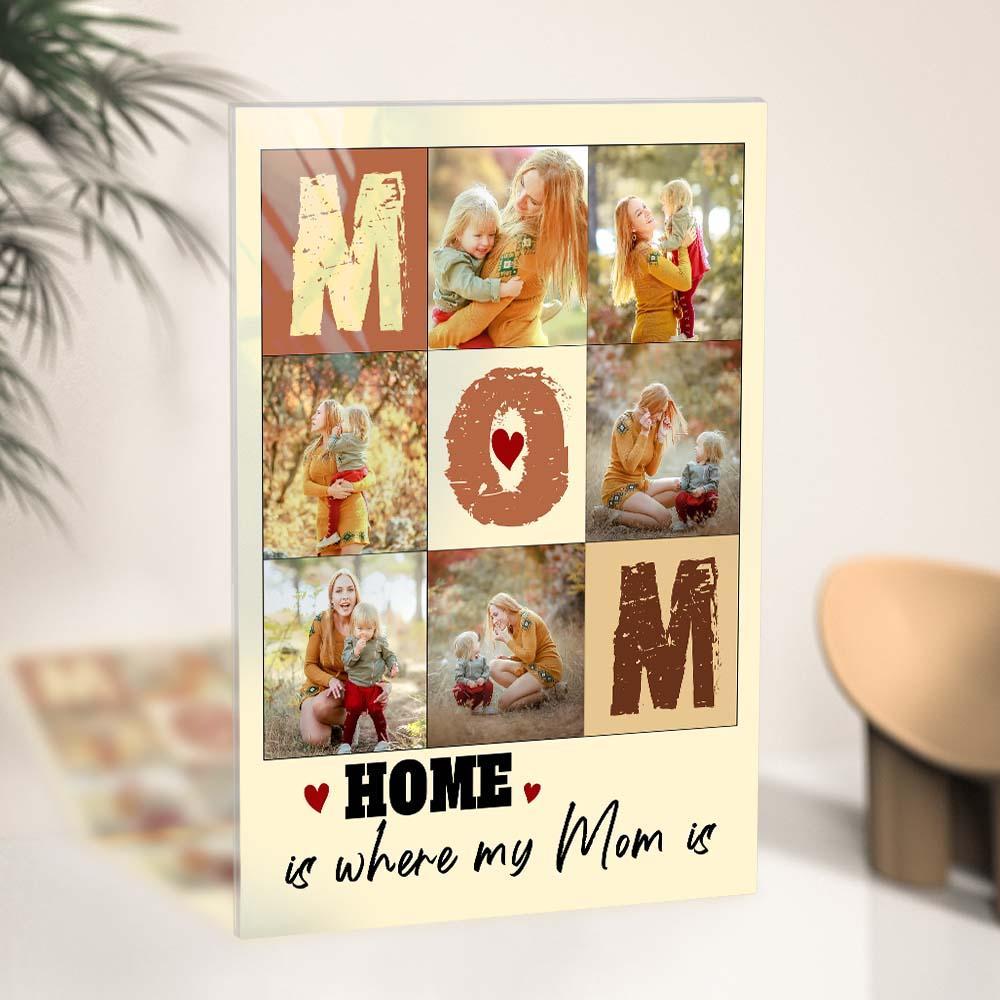 Custom Photo Plaque Gift Mom Collage Plauqe Mother's Day Photo Gift - myphotowalletau