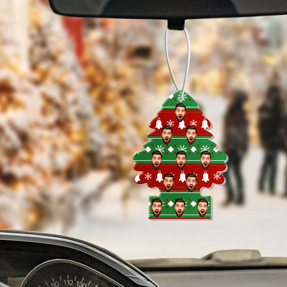Custom Christmas Car Air Freshener Rearview Mirror Ornament Funny Air Freshener Gifts for Christmas - mycustomtirecover