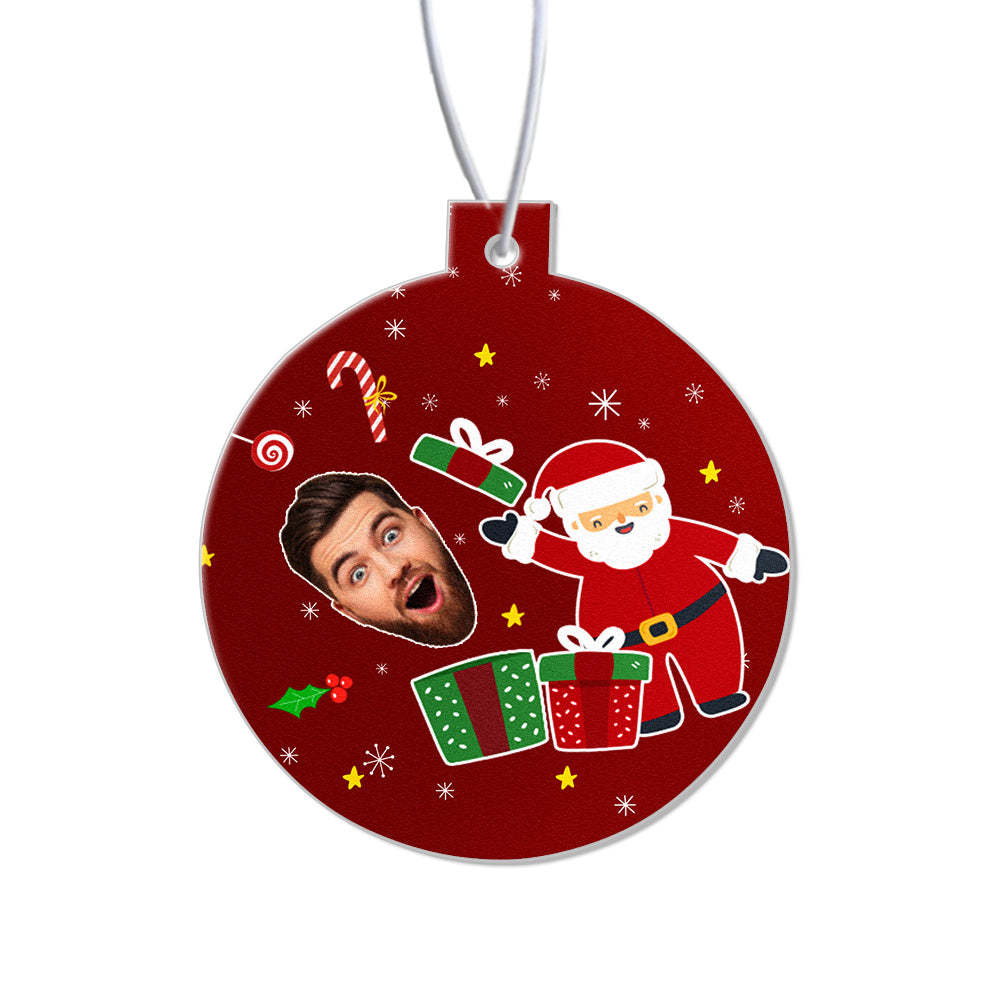 Custom Christmas Car Air Freshener Rearview Mirror Ornament Funny Air Freshener Gifts for Christmas - mycustomtirecover