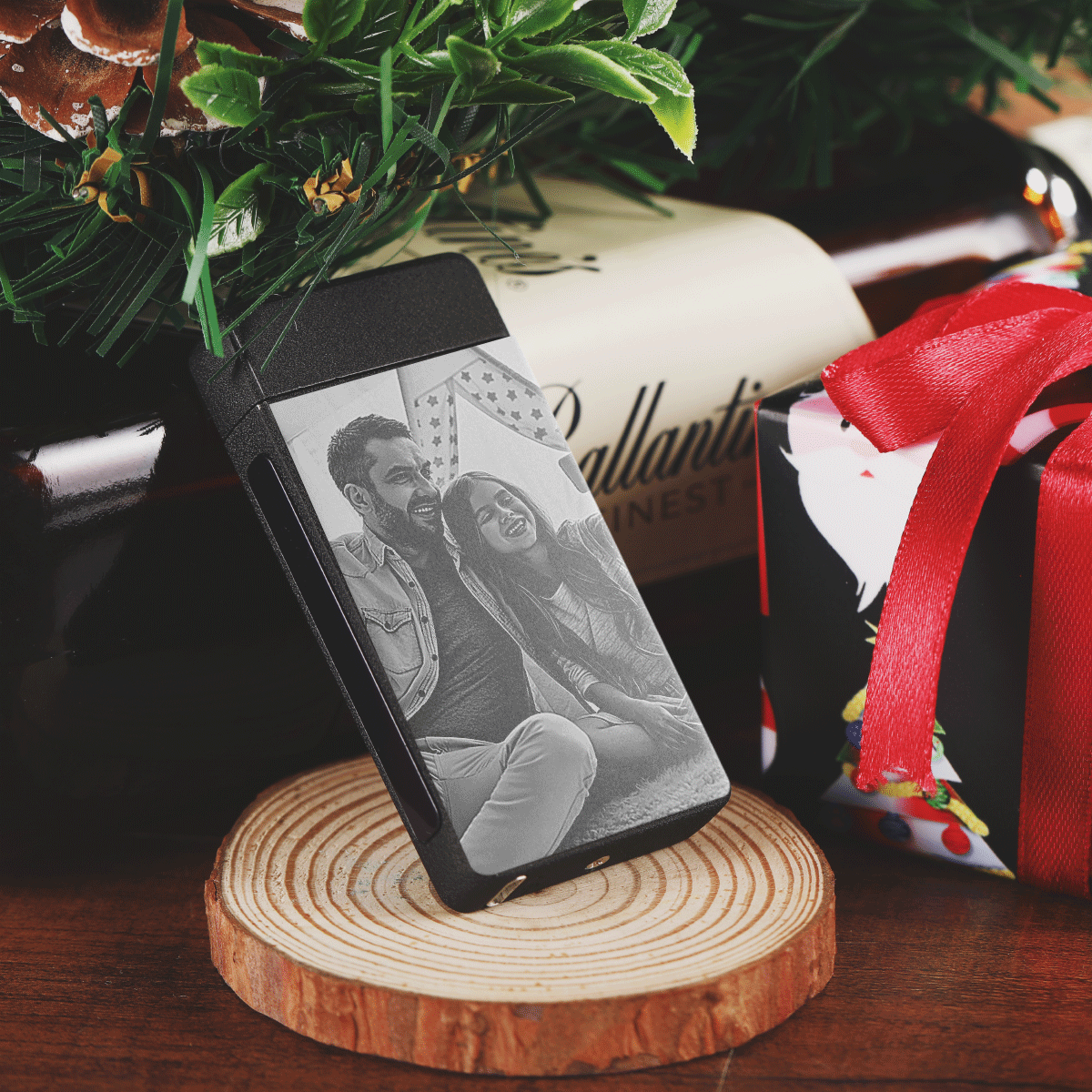 Custom Photo Engraved Lighter | Electronic Cigarette Lighter | Scrub Black - MyPhotoWalletAU