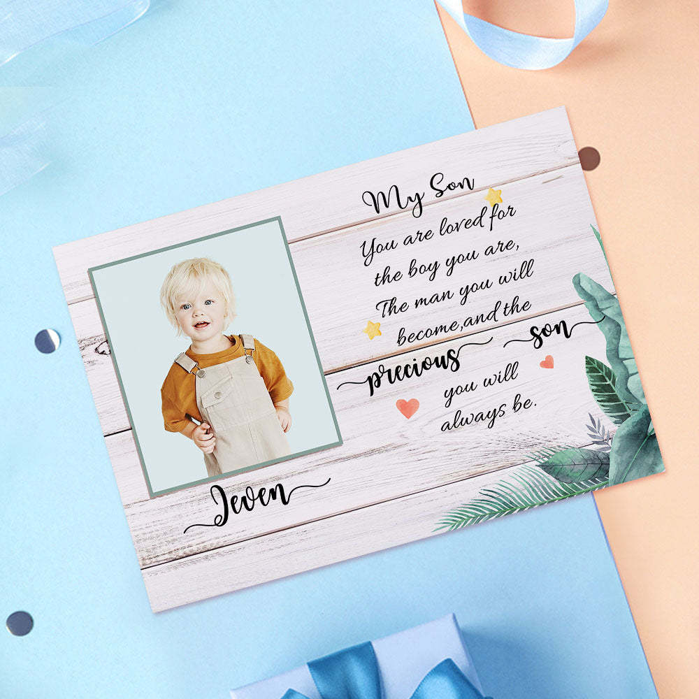 Custom Crochet Doll from Photo Handmade Look alike Dolls Gifts for Son with Personalized Name Card - myphotowalletau