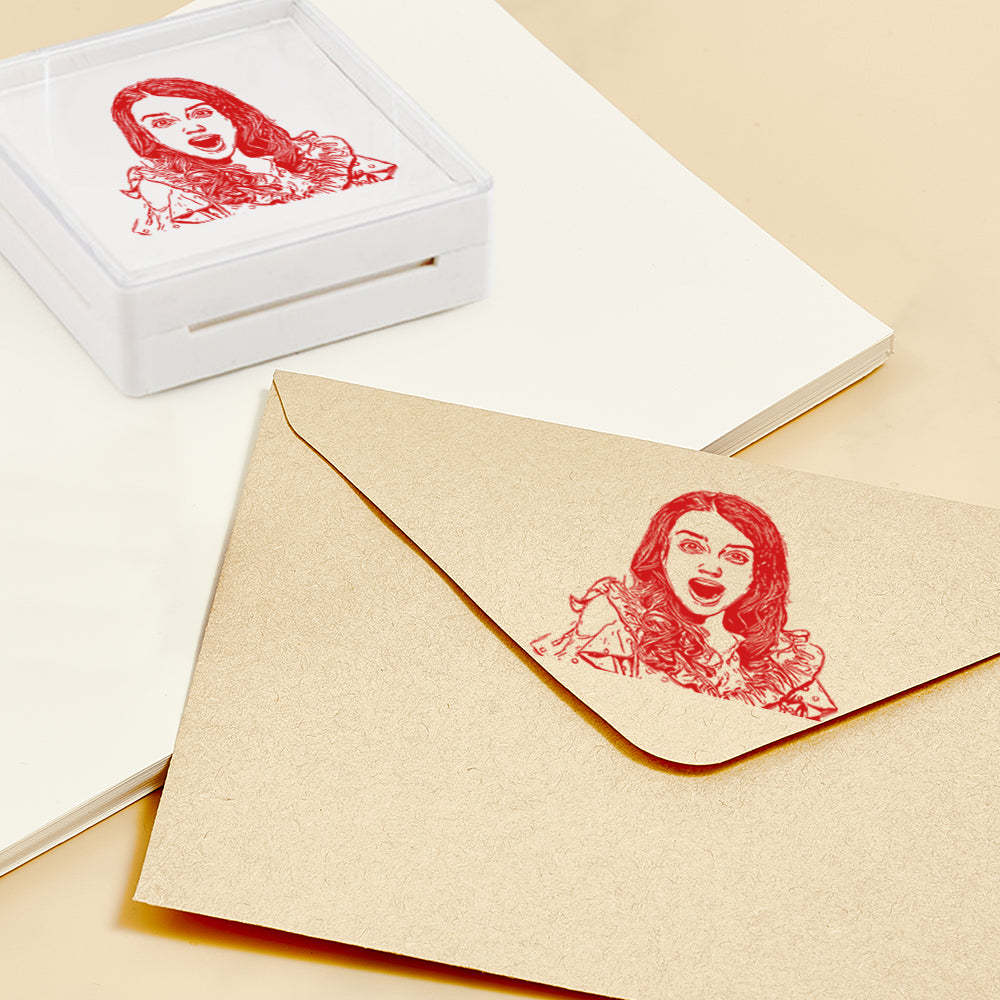 Personalized Portrait Stamp Custom Funny Stamps Gift for Him and Her - myphotowalletau