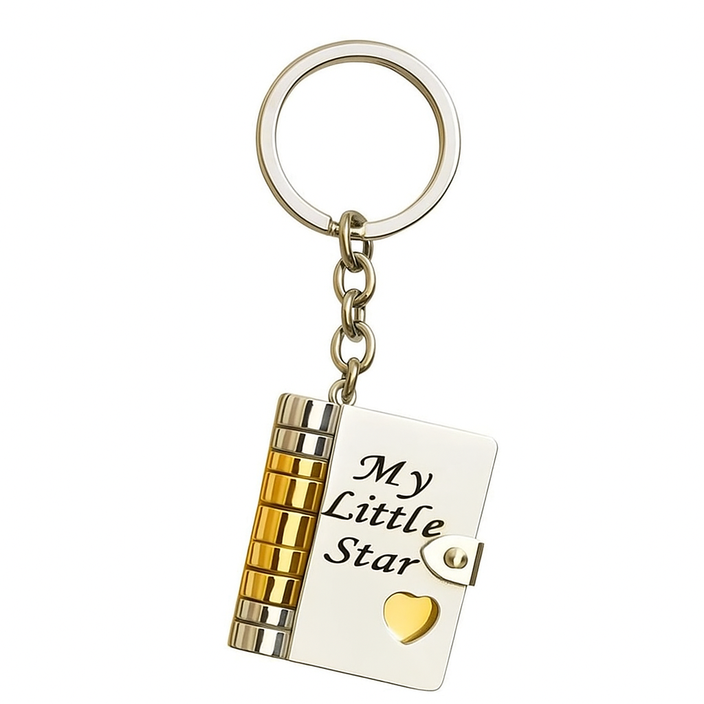 My Little Star Book Necklace – A Letter to My Daughter in a Locket, Adjustable Pendant with Message Inside, Meaningful Jewelry Gift - 