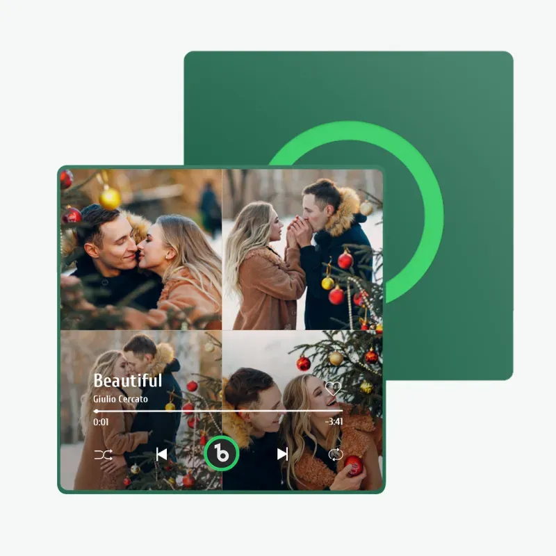 New 4.0 Upgrade Custom Colorful Frame Album Fridge Magnet Fridge Music Magnet Can Play Songs Christmas Gift - 