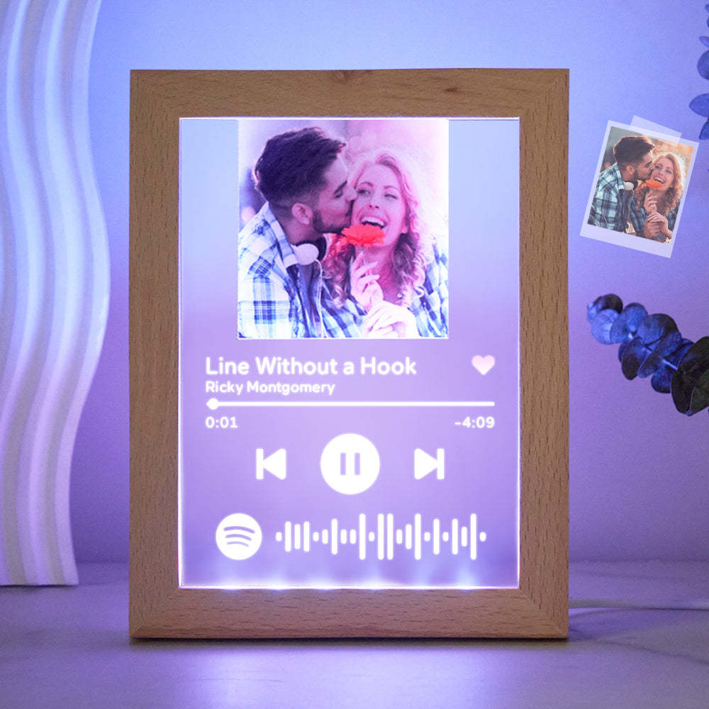 Custom Music Night Light Scannable Spotify Code Colorful Home Gifts - myphotowalletau