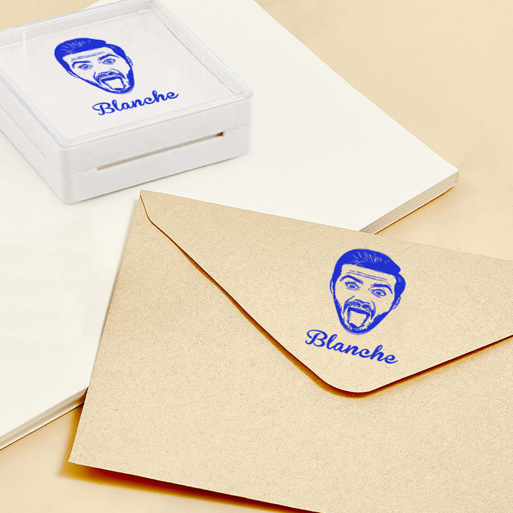Custom Portrait Stamps Personalized Funny Pet Stamp Gift for Him and Her - myphotowalletau