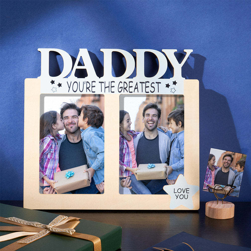 Custom Photo Frame Greatest Daddy Creative Detor Home Gifts - myphotowalletau