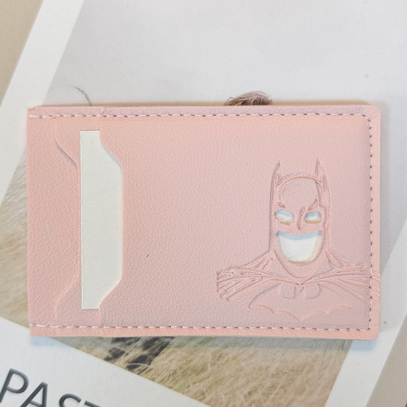 Upgrade His Wallet Game Bat ID Superhero-Themed Leather Card Holder