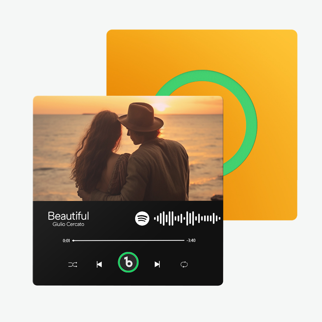 New 4.0 Upgrade Custom Music Fridge Magnet Colorful Frame Album Fridge Magnet Can Play Songs Gift for Couple