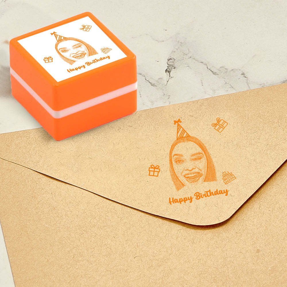Custom Portrait Stamp Personalized Photo Stamps Gifts for Birthday - myphotowalletau