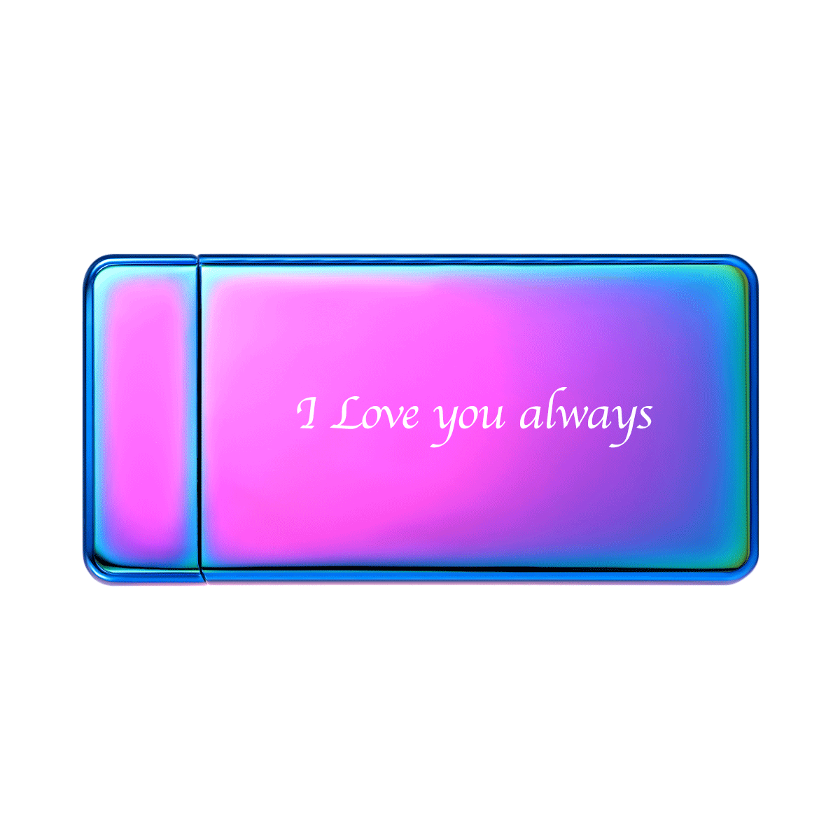 Custom Photo Engraved Lighter | Electronic Cigarette Lighter | Purple - MyPhotoWalletAU