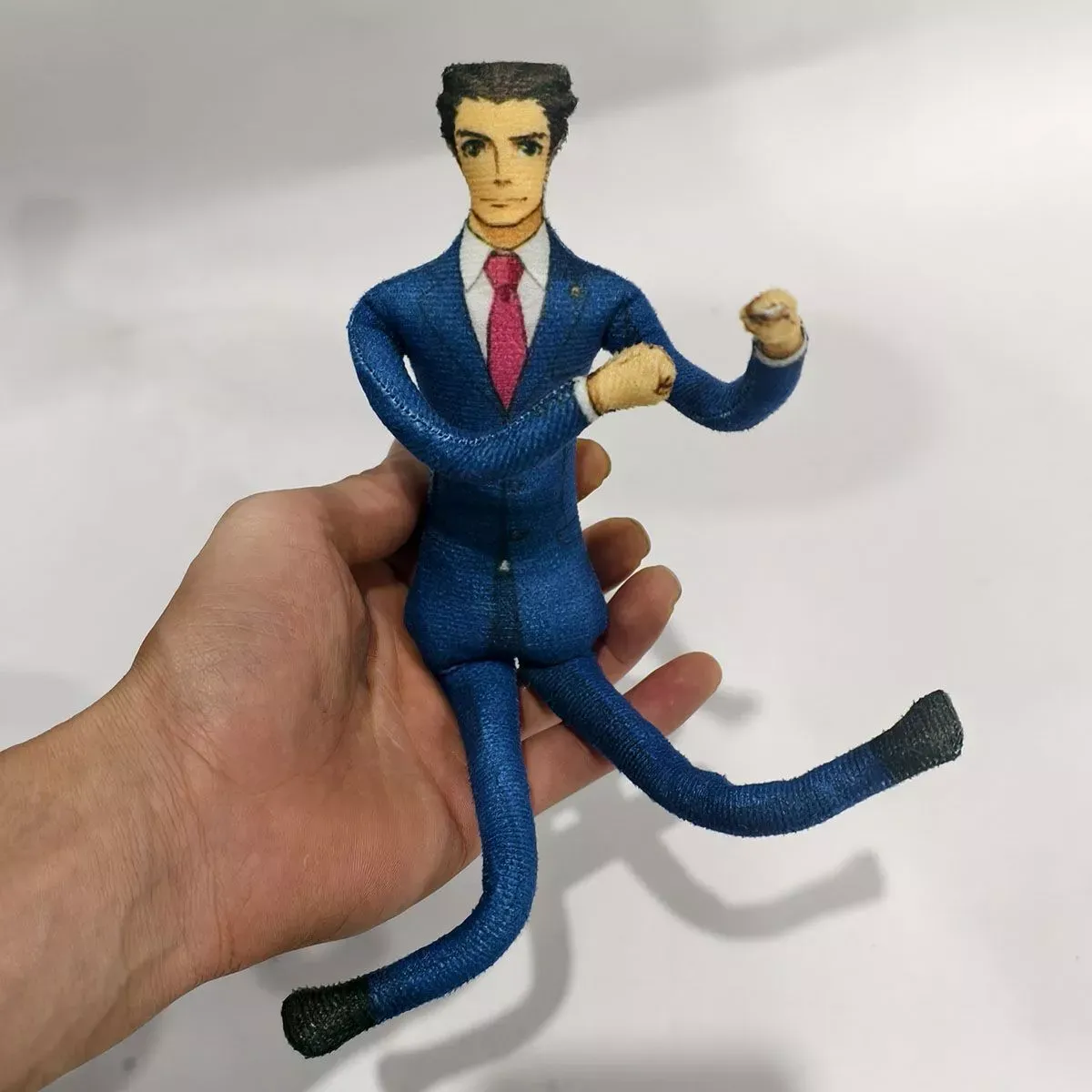 Custom Face Santa Muscle Doll Keychain Personalized Christmas Mini Figure Keychain/Doll - 