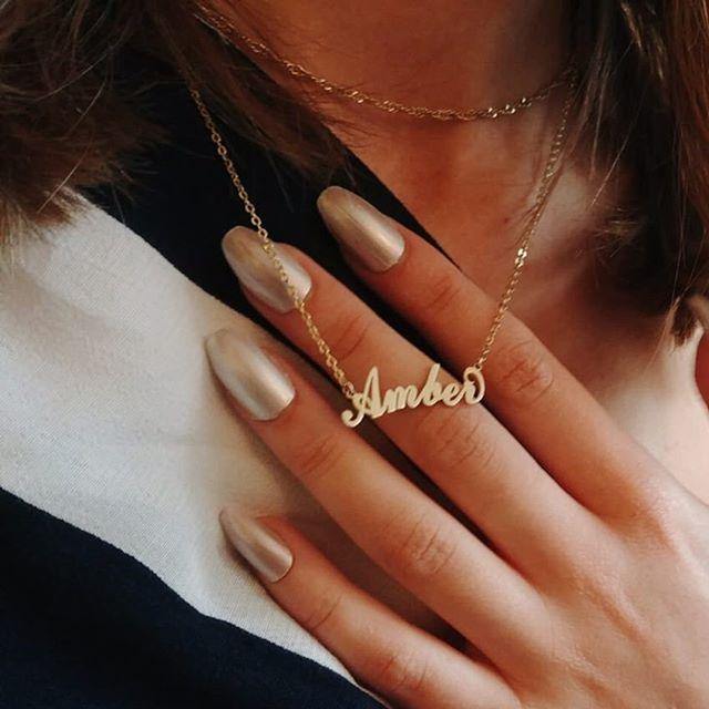 Carrie Style Name Necklace Copper - MyPhotoWalletAU
