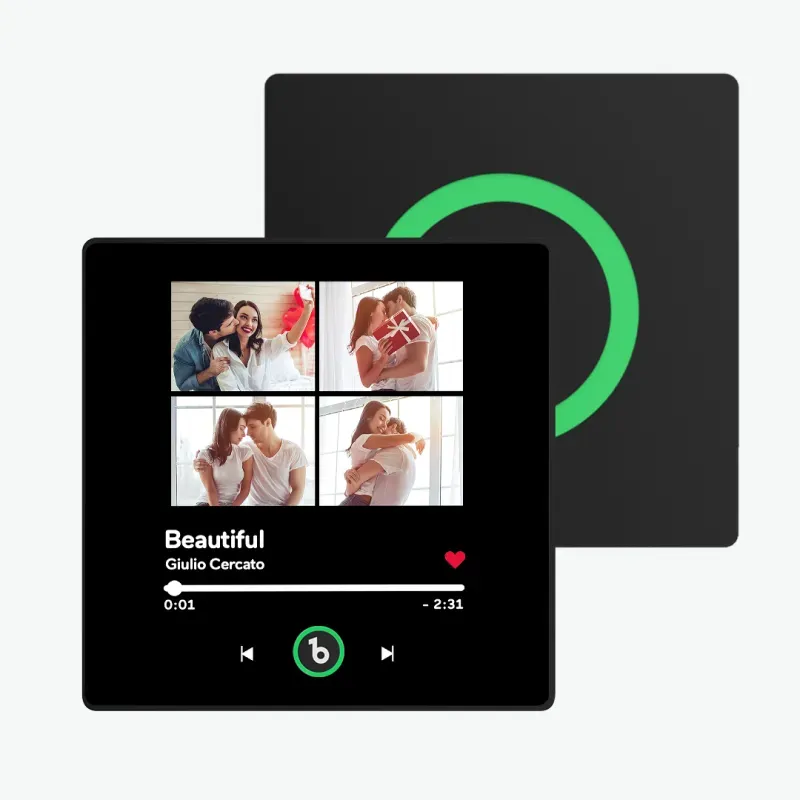 Christmas Gift Custom Music & Photo Fridge Magnet FridgeBeats Pro Supports Bluetooth Connectivity - 