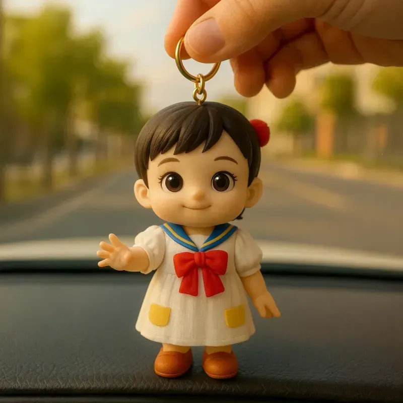 Custom Made 3D Mini Keychain Figure with Your Face Perfect for Gifting Valentine's Day - 
