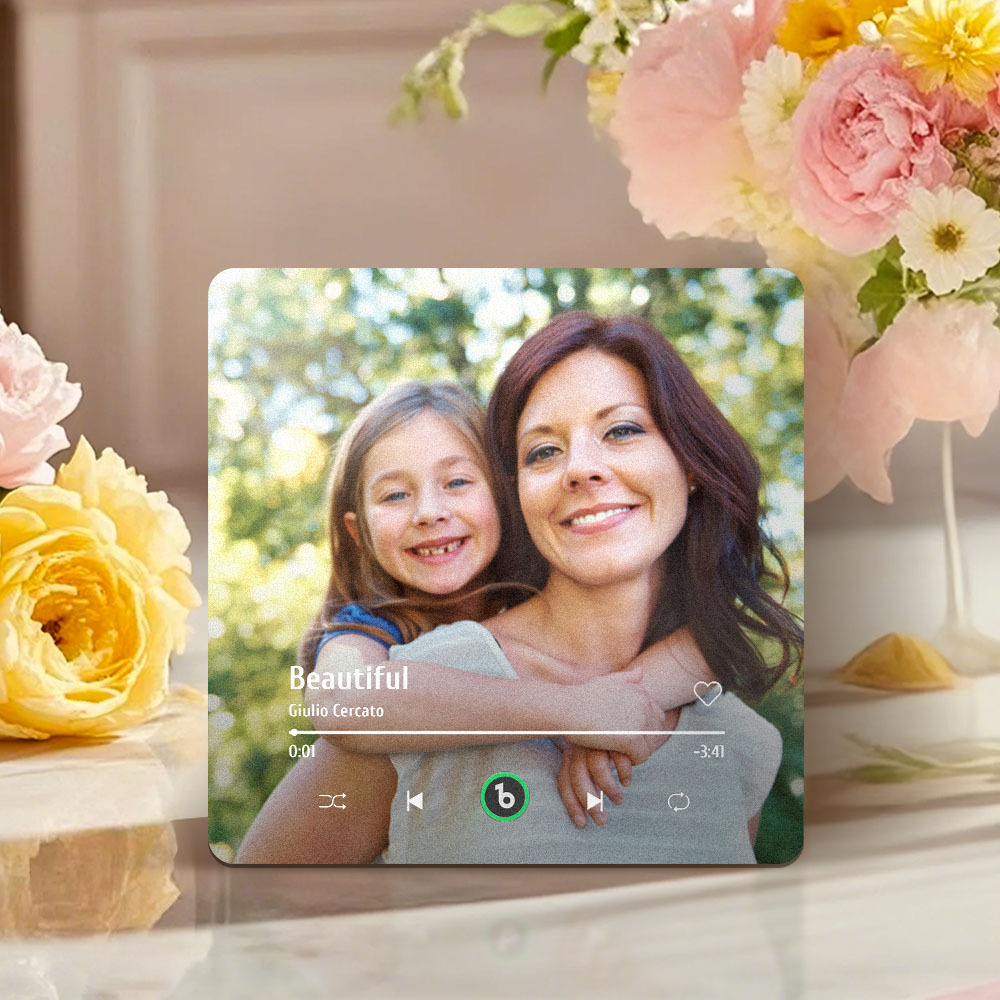 Custom Music Fridge Magnet Colorful Frame Album Fridge Magnet Music Wall Photo Sticker Mother's Day Gifts - 