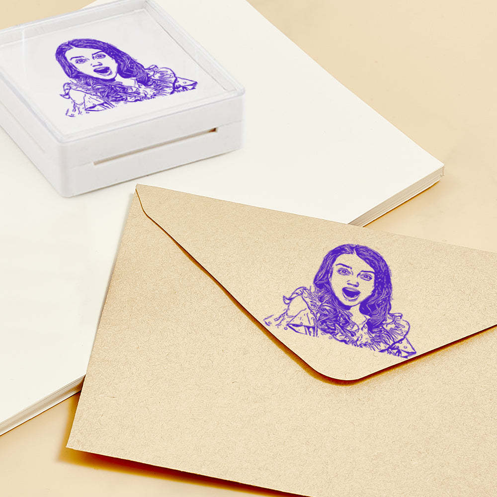 Personalized Portrait Stamp Custom Funny Stamps Gift for Him and Her - myphotowalletau