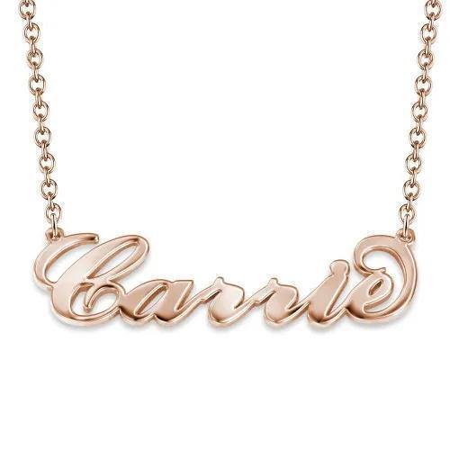 Name Necklace Rose Gold