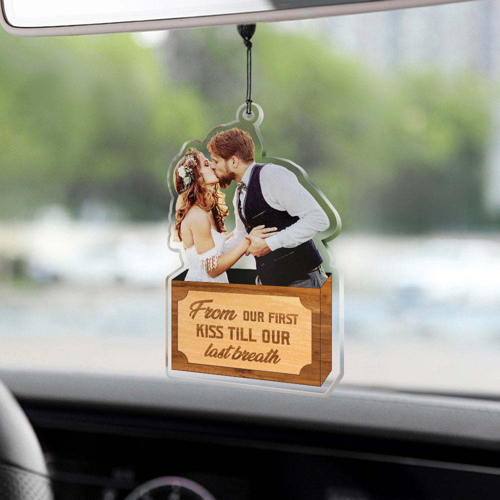 Personalized Car Hanging Ornament Gift for Him God Blessed The Broken Road Led Me Straight To You - mycustomtirecover