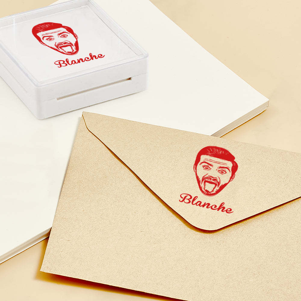 Custom Portrait Stamps Personalized Funny Pet Stamp Gift for Him and Her - myphotowalletau